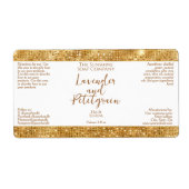 Luxus-Kosmetikmarke - White & Gold Glitzer (Vorne)