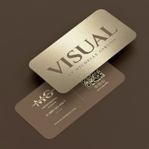 Luxus Kreativdirektor Brown Faux Gold Visitenkarte