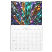 Luxus-Kristall-Tiefe 3D 2027 Kalender (Mär 2027)