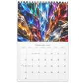 Luxus-Kristall-Tiefe 3D 2027 Kalender (Feb 2027)
