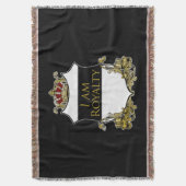 Luxus Krone Royal Crest Gold Schild Königlich Decke (Vorderseite Vertikal)