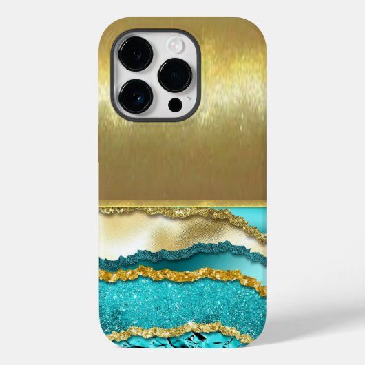 Luxus-Kühlschale-Gold-Design-Handyhülle Case-Mate iPhone Hülle (Rückseite)