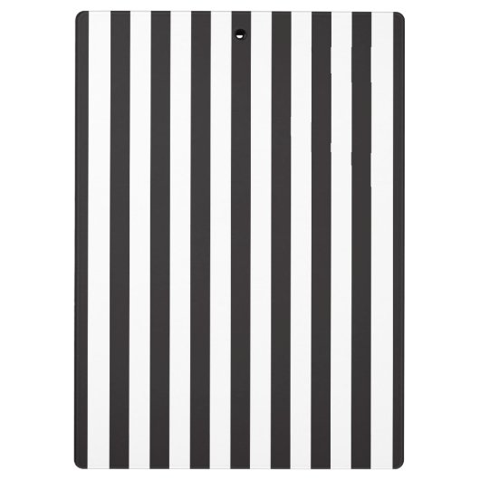 Luxus kühne schwarze und weiße Streifen mit golden Klemmbrett (Rückseite)