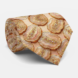Luxus-Kunstseide   Rosen-Gold-Geoden-Schlips Krawatte
