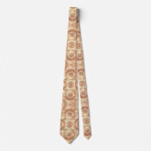 Luxus-Kunstseide | Rosen-Gold-Geoden-Schlips Krawatte (Vorderseite)
