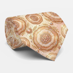 Luxus-Kunstseide   Rosen-Gold-Geoden-Schlips Krawatte