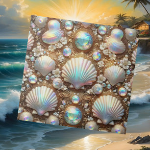Luxus-Küsten-Dekor   Diamanten und Muscheln Fliese