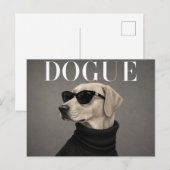 Luxus Labrador Retriever Postkarte (Vorne/Hinten)