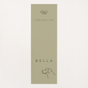 Luxus Labrador Yoga-Matte   Personalisierter Name Yogamatte