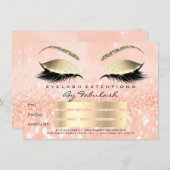 Luxus Lashes Gold Makeup Zertifikat Geschenk (Vorne/Hinten)