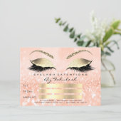 Luxus Lashes Gold Makeup Zertifikat Geschenk (Stehend Vorderseite)