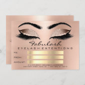 Luxus Lashes Pink Browns Makeup Zertifikat Geschen (Vorne/Hinten)