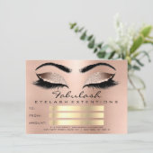 Luxus Lashes Pink Browns Makeup Zertifikat Geschen (Stehend Vorderseite)