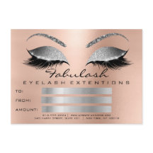 Luxus Lashes Rosa Silber Makeup Zertifikat Geschen