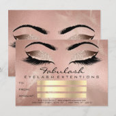 Luxus Lashes Rose Makeup Artist Geschenk (Vorne/Hinten)