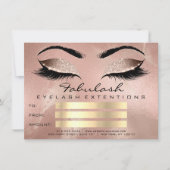 Luxus Lashes Rose Makeup Artist Geschenk (Vorderseite)