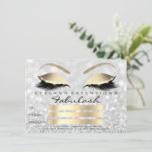 Luxus Lashes Silver Gold Makeup Zertifikat Geschen (Stehend Vorderseite)