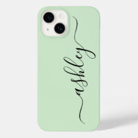 Luxus-Leichtgrüner Telefon-Case mit individuellem