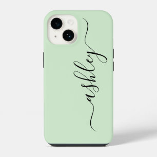 Luxus-Leichtgrüner Telefon-Case mit individuellem iPhone 14 Hülle