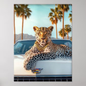 Luxus-Leopardenposter-Druck, Maximalist Leopard Poster (Vorne)