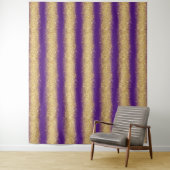 Luxus Lila Gold Glitzer Wandteppich (Beispiel)
