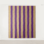 Luxus Lila Gold Glitzer Wandteppich (Vorderseite)