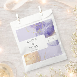Luxus Lila & Golden Abstrakt Geschenktütchen
