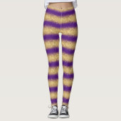 Luxus Lila Popular Geschenk Gold Glitzer Leggings (Vorderseite)
