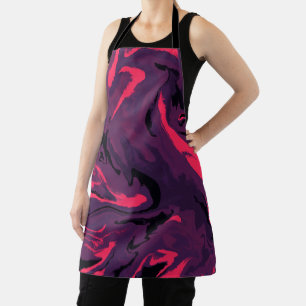 Luxus Lila Schwarz Hexagon Farbe Abstrakt Magie Schürze