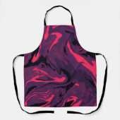 Luxus Lila Schwarz Hexagon Farbe Abstrakt Magie Schürze (Vorderseite)