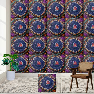 Luxus Lila und Blue Geode Agate Tile Fliese