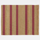 Luxus Linen Moderne Burgundy Gold Collection Fleecedecke (Vorderseite (Horizontal))