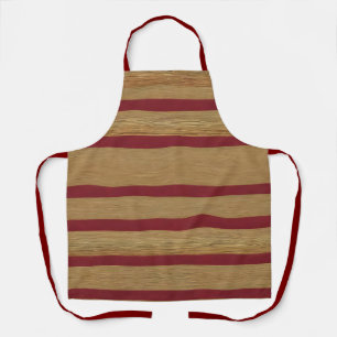 Luxus Linen Moderne Burgundy Gold Collection Schürze