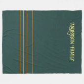 Luxus Linen Popular Green Gold Texture Collection Fleecedecke (Vorderseite (Horizontal))