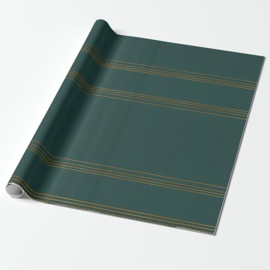 Luxus Linen Popular Green Gold Texture Collection Geschenkpapier (Ungerollt)