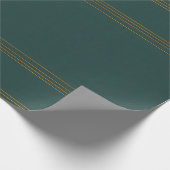Luxus Linen Popular Green Gold Texture Collection Geschenkpapier (Ecke)