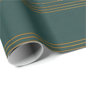 Luxus Linen Popular Green Gold Texture Collection Geschenkpapier (Rolleneckpunkt)
