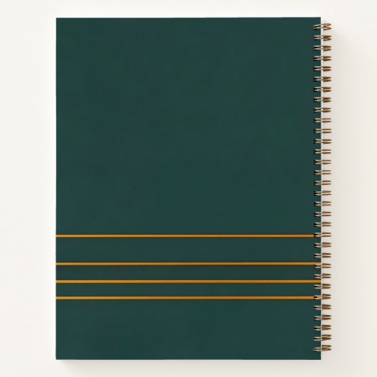 Luxus Linen Popular Green Gold Texture Collection Notizblock (Rückseite)