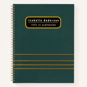 Luxus Linen Popular Green Gold Texture Collection Notizblock (Vorderseite)