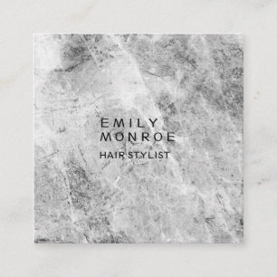 Luxus Linen Schlicht Grau Mauer Moderne Minimalist Quadratische Visitenkarte