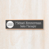 Luxus-Logo-Bürotür-Schild Türschild (Vorderseite )
