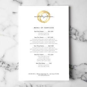 Luxus-Logo mit gefälschter Goldfarbe und Kreisdesi Flyer