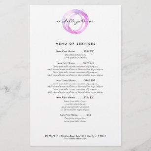 Luxus-Logo mit rosa bemaltem Kreis für Designer Flyer