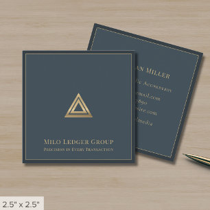 Luxus-Logo Quadratische Visitenkarte