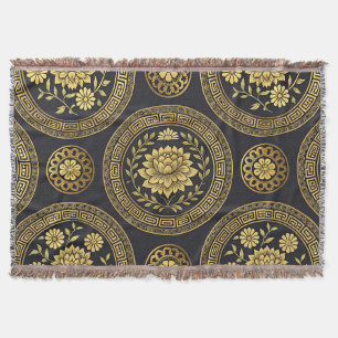 Luxus-Lotus-Mandala-Gold-Emblem Decke