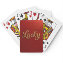 Luxus-Lucky-Script-Rot-Gold-Kartenspiel