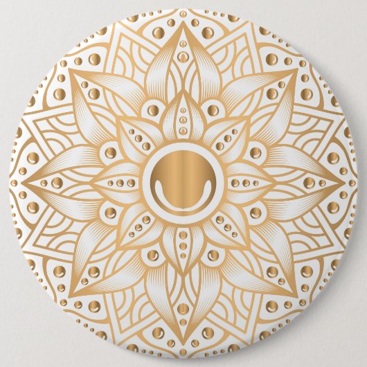 Luxus Mandala 11 Button (Vorderseite)