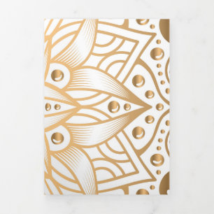Luxus Mandala 11 Dreifach Gefaltete Urlaubskarte