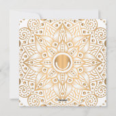Luxus Mandala 11 Feiertagskarte (Rückseite)