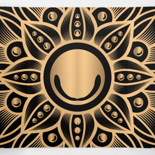 Luxus Mandala 12 Dreifach Gefaltete Urlaubskarte (Innenseite Mitte)